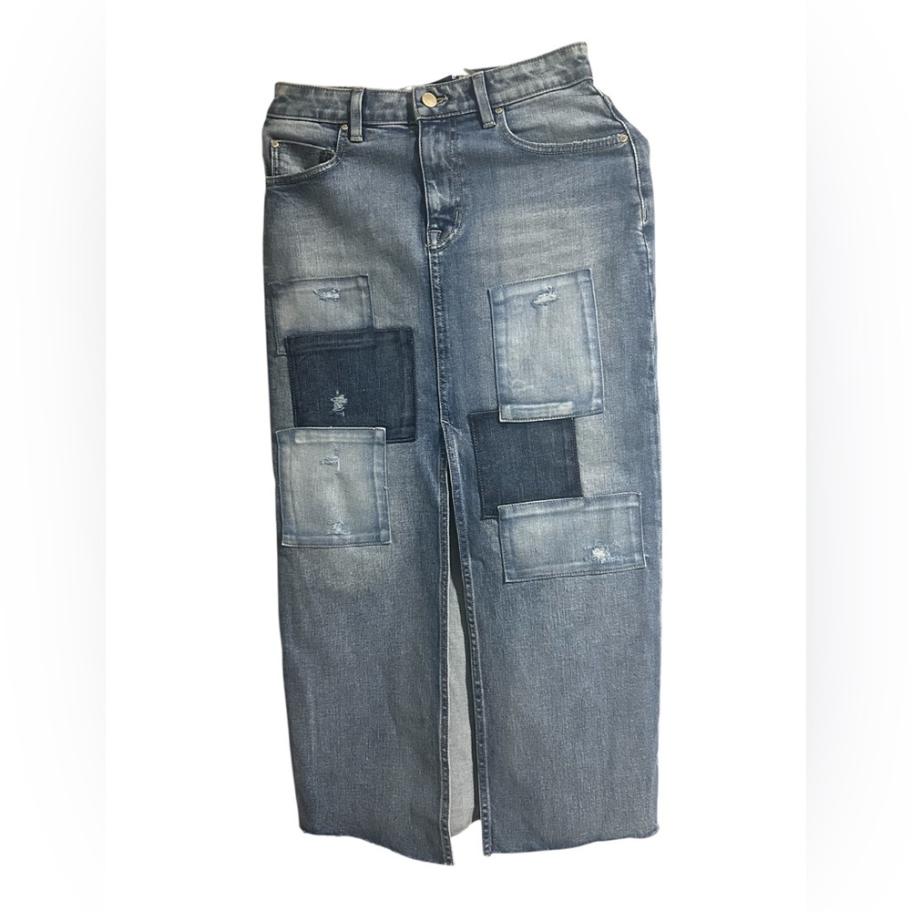 NWT Fidelity Denim Patchwork Skirt
